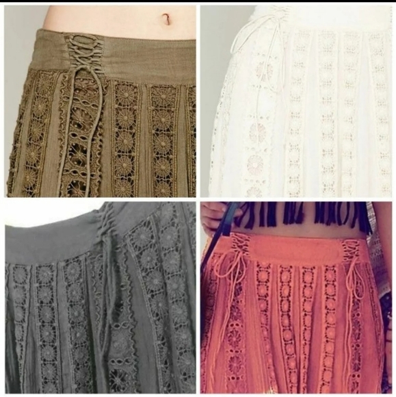*SOLD* Free People Ribbon Corset Maxi Skirt - Picture 6 of 13